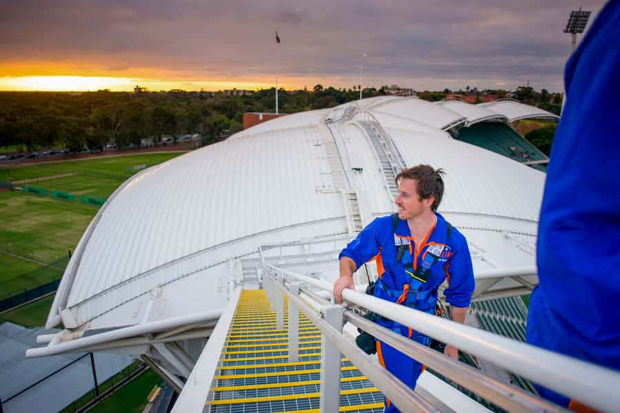Adelaide: Rooftop Climbing Experience of the Adelaide Oval - Twilight climbs: sunset views with city lights below