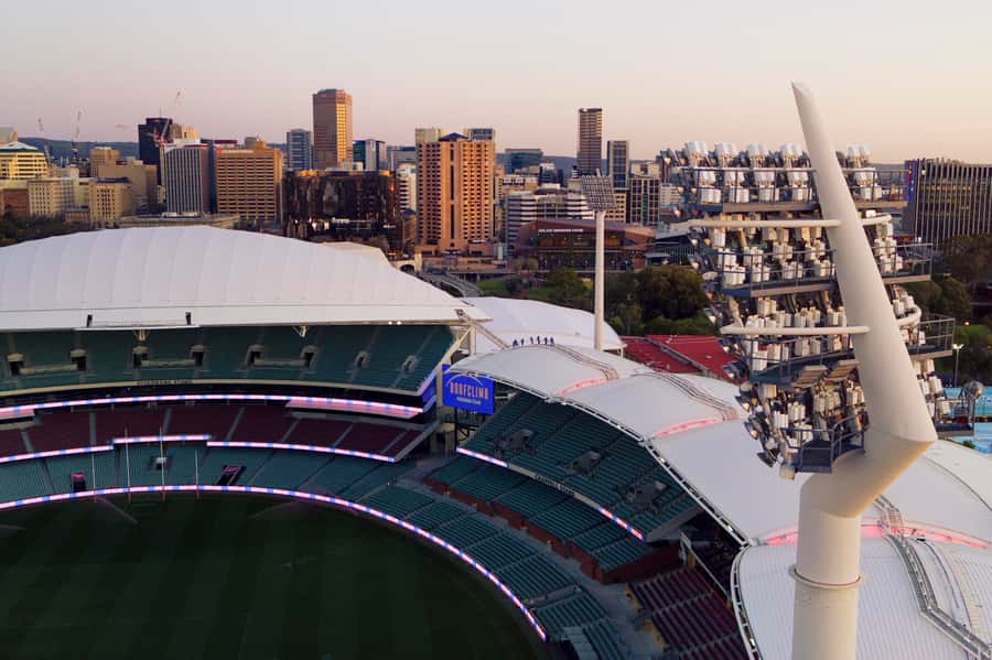 Adelaide: Sunset Rooftop Tour at Adelaide Oval - The two-hour flow: suit up, climb, and watch from the Riverbank platform