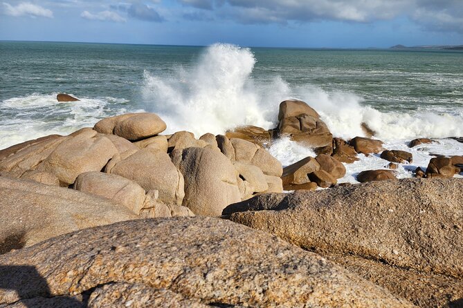 Premium Victor Harbor, Port Elliot and d'Arenberg Minibus Tour - Boomer Beach rock views and seal-spotting odds